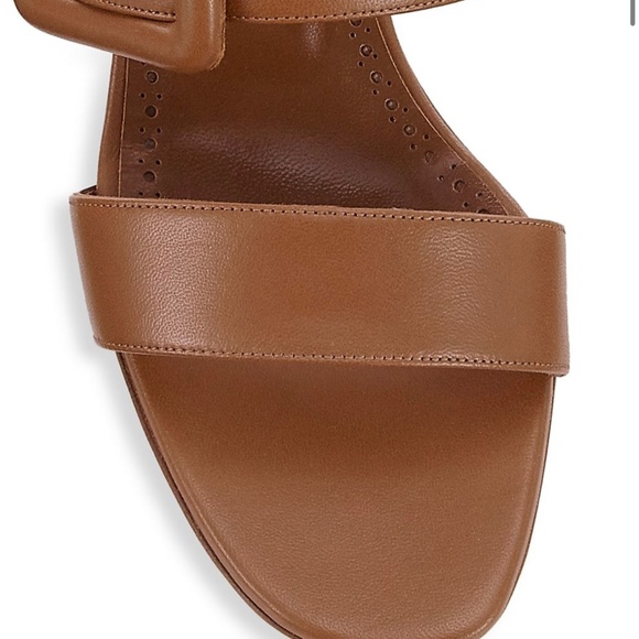 Manila Blahnik Titubanew Leather Mules Cognac NEW Sz 7 - Picture 3 of 6